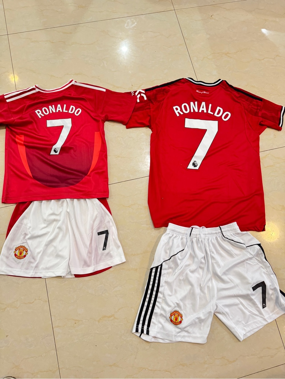 Ronaldo #7 Soccer Jersey and Shorts Set